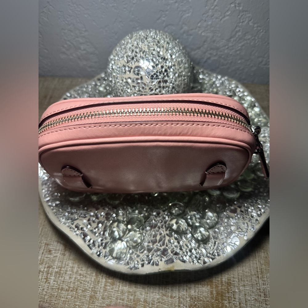 Coach Pink Quilted Crossbody Bag-(#0176) - Picture 4 of 7